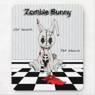 Mousepad Zombie Bunny - com fundo