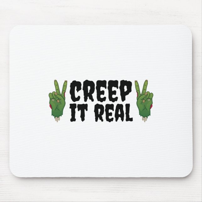 Mousepad Zombie do Dia das Bruxas de Zombie (Frente)