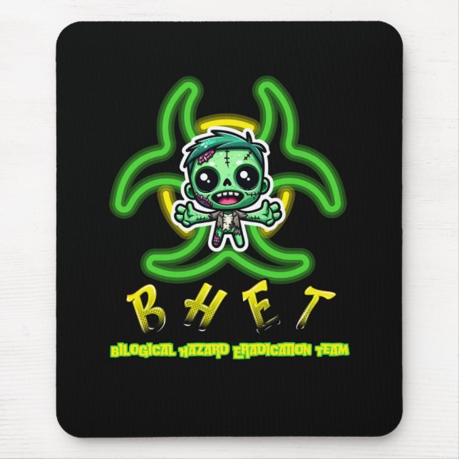 Mousepad Zombie engraçado (Frente)