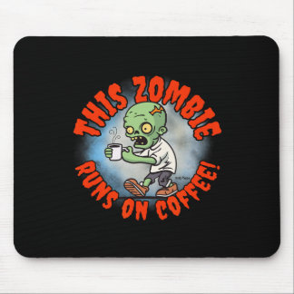 Mousepad Zombie Frit camisetas, Viciada em Café de Hallowee
