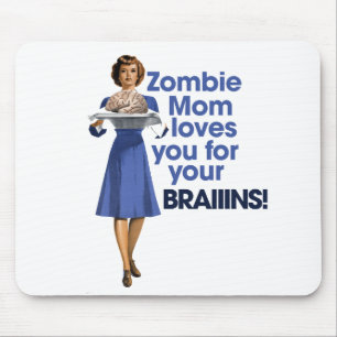 Mousepad Zombie Mãe