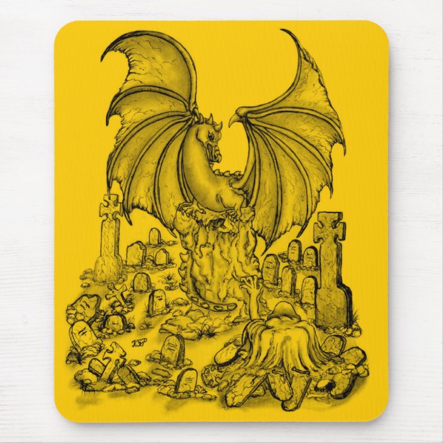 Mousepad Zombie mit Drache (Frente)