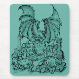 Mousepad Zombie mit Drache