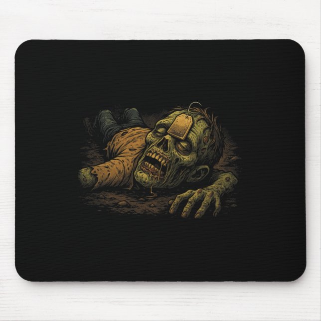 Mousepad Zombie Npc Teag - Funny Tea G Gamer Meme Halloween (Frente)