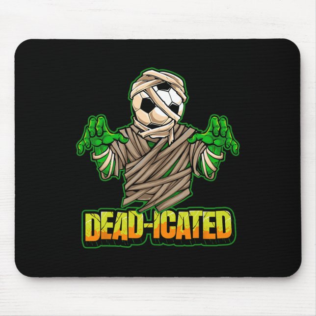 Mousepad Zombie Soccer Player Scary Soccer Halloween  (Frente)