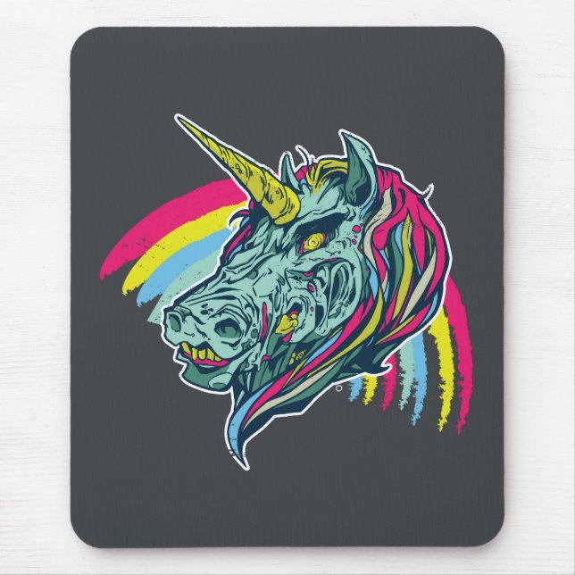 Mousepad Zombie Unicorn (Frente)