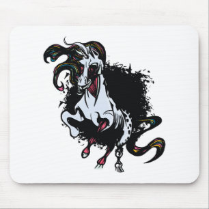 Mousepad Zombie Unicorn em pé