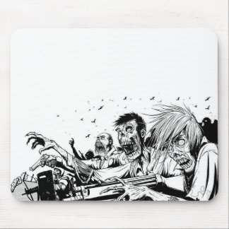 Mousepad Zombis com armas