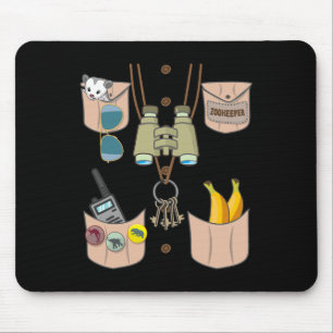 Mousepad Zoo Keeper Costume Diversão Halloween Meninas Zook