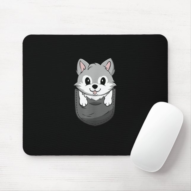 Mousepad Zoologia Wolf Wild Amante de os animais Hunter (Com mouse)