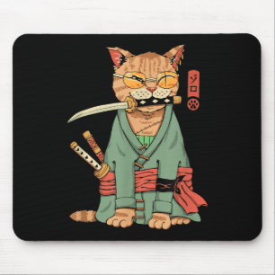 Mousepad Zoro Cat Warrior
