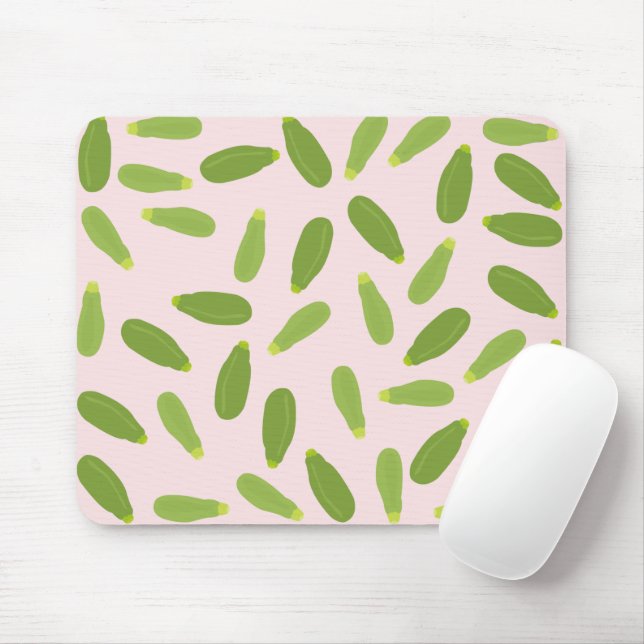 Mousepad Zucchini Courgette Summer Squash Pattern (Com mouse)