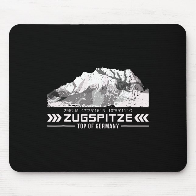 Mousepad Zugspitze Alps Wetterstein Mountains Hiking Climbi (Frente)