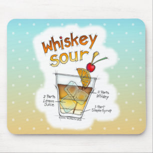 MOUSEPADS - ARTE ÁCIDA DO COCKTAIL DA RECEITA DO