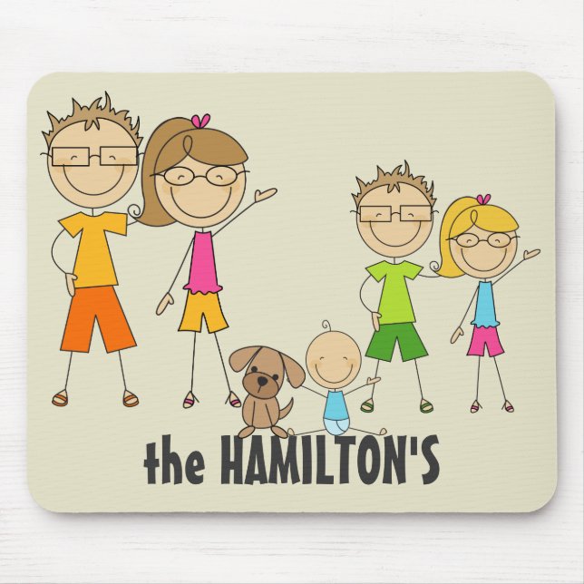 Mousepads com Figura do Family Stick (Frente)