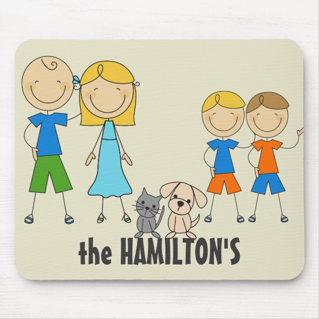 Mousepads com Figura do Family Stick (Frente)