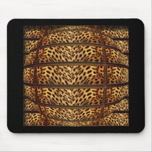 Mousepads da pele do leopardo