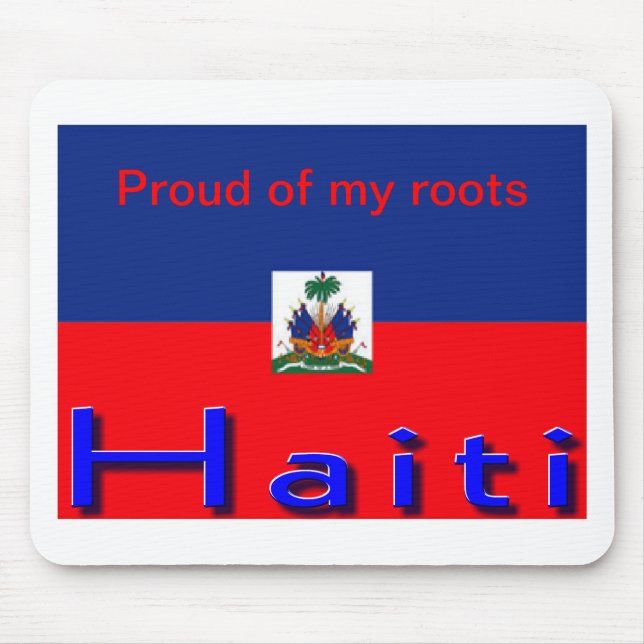 Mousepads de bandeira do Haiti (Frente)