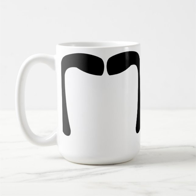 Moustache do Manchu da caneca #4 Fu de Bigote (Esquerda)
