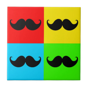 Moustache retro Funky Stache do bigode do pop art