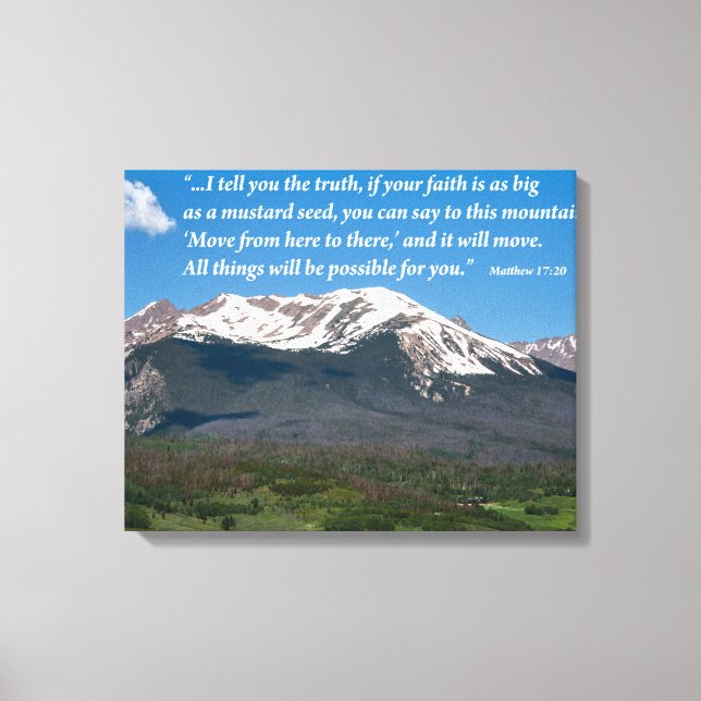 Mova Essa Canvas Inspiradora De Montanha (Frente)