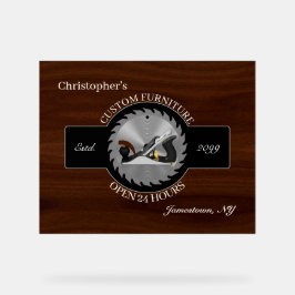 Móveis de madeira Carpinteiro Símbolo acrílico