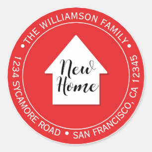 Movemos a etiqueta de Novo Endereço Doméstico Ve