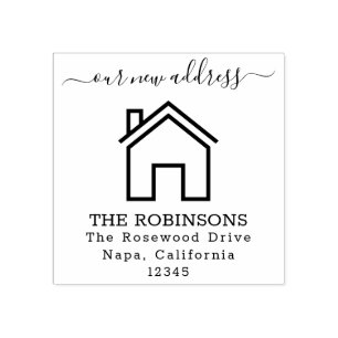 Movendo Carimbo de Borracha de Texto Personalizado