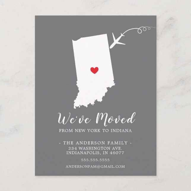 Movendo o Cartão de Posto INDIANA de Estado do Anú (Frente)