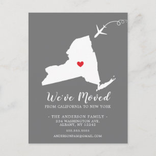 Movendo o estado do anúncio NOVA IORQUE Cartão de 