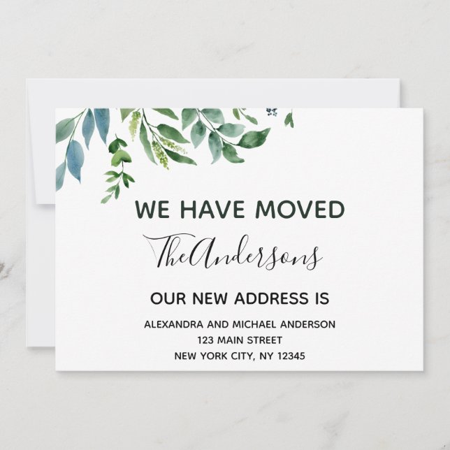 Movendo Primavera de Anúncio Greenery (Frente)