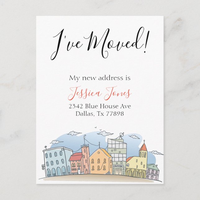 Movi a Casa de Anúncio de Novo Endereço (Frente)