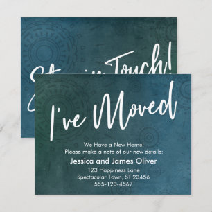 Movi-me, texturizado, cartão gráfico único de T