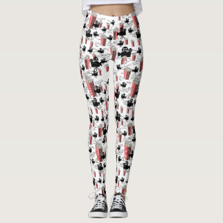 Movie Reels and Popcorn Leggings