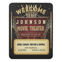 Movie Theater Custom Name Home Cinema Hollywood