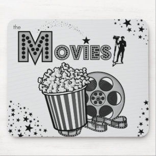 *Movies* Lite Cinza Mousepad