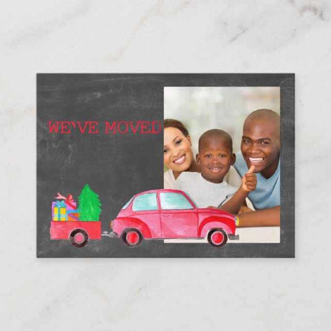 Movimentamos a aquarela cartão com fotos de carro  (Frente)