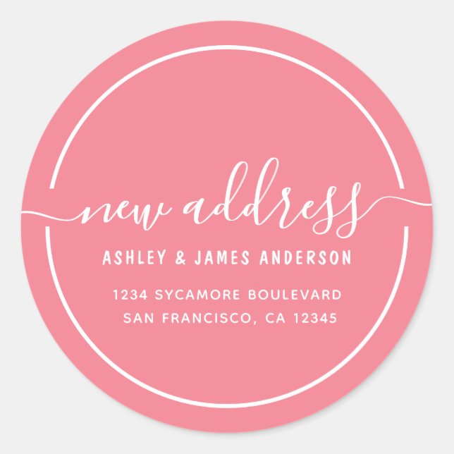 Movimentamos a etiqueta de Morango Rosa Novo Ender (Frente)