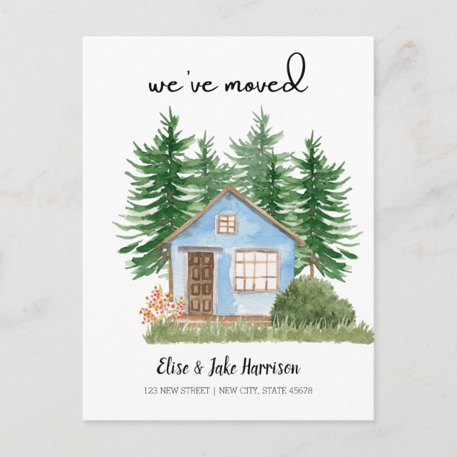 Movimentamos a Watercolor Novo Cartão Postal Domés (Frente)