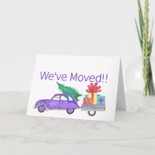 Movimentamos Carro e Cartão de Natal de Árvore