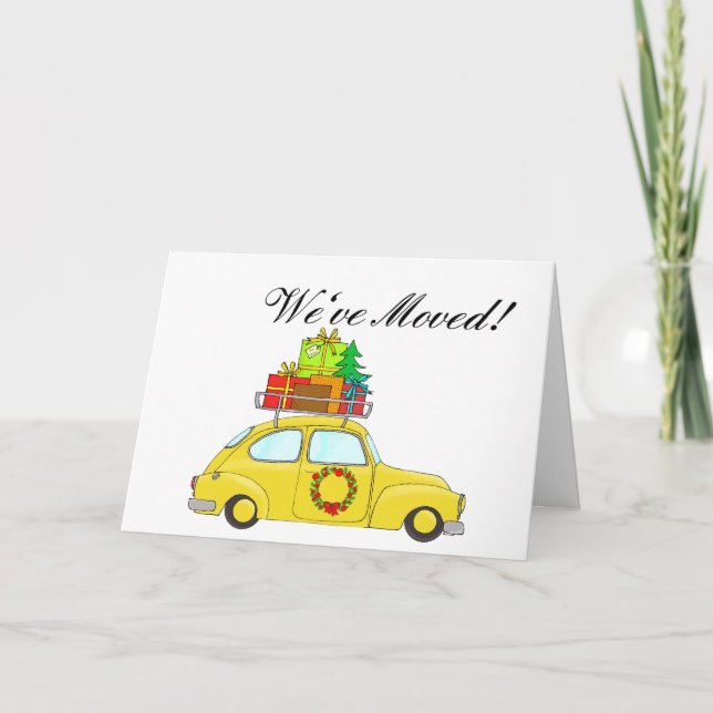 Movimentamos Carro e Cartão de Natal de Árvore (Frente)