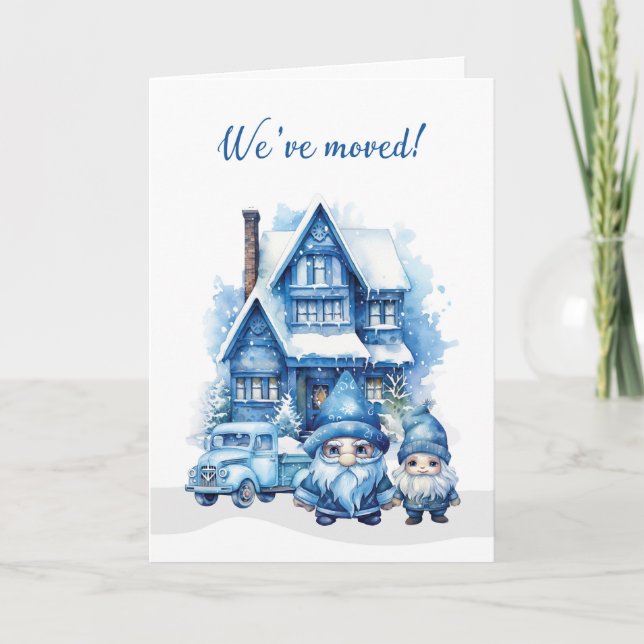 Movimentamos e Felizes Gnomos de Anúncio de Férias (Frente)