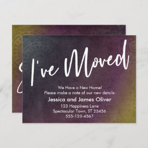 Movimentei o cartão gráfico de entorse multicolor