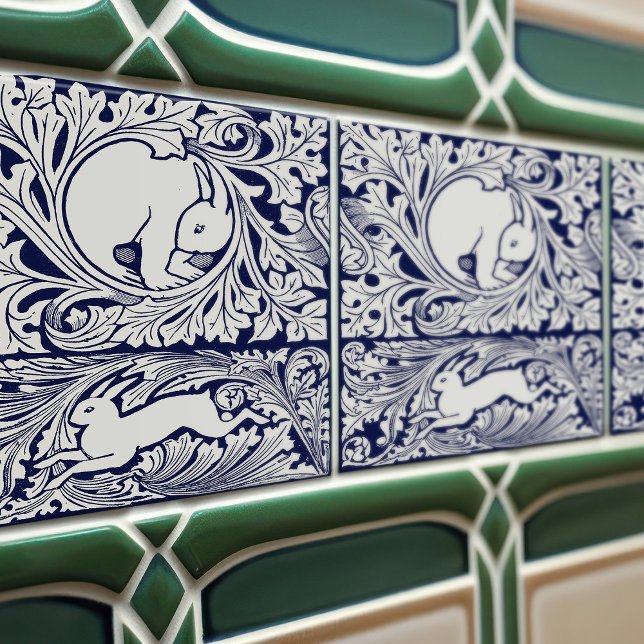 Movimento Artesanatos de Artes Vitorianas Azul (Criador carregado)