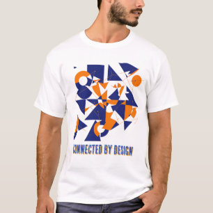 Movimento Conectado – Camiseta Básica Abstrata