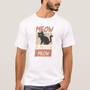 Movimento do Meow - Design de Camisa de Gato Artís