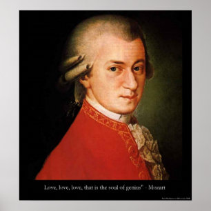 Mozart "Love Love Love Love Love" Impressão