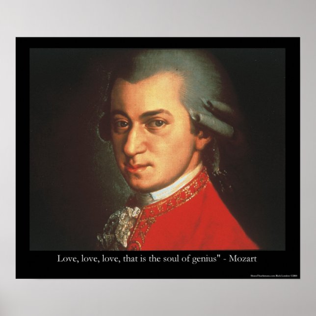 Mozart "Love Love Love Love Love" Poster (Frente)