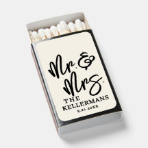 Mr. And Mrs. Wedding Favor