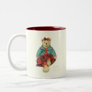 MR & SRA. BEAR Maroon - Caneca De Dois Tons
